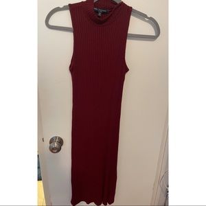 Turtleneck midi dress